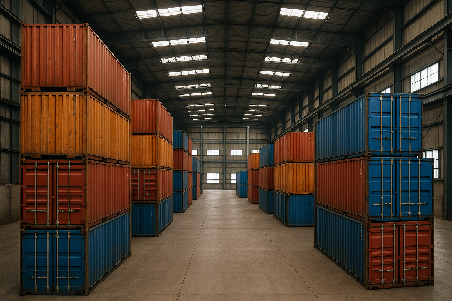 Bodega de carga de contenedores maritimos-1